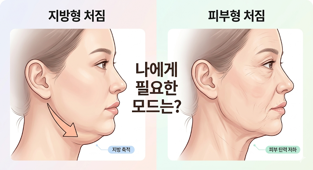 구월동 인모드 이중턱 지방형과 탄력 저하 피부형 자가 진단 가이드